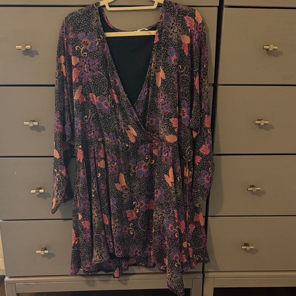 Free People Purple Floral Dress